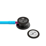 Littmann Classic III Stethoscope, Smoke Chestpiece, Turquoise Tube, Pink Stem and Smoke Headset, 27 inch, 5872