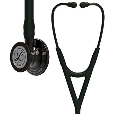 Littmann Cardiology IV Stethoscope, Smoke-Finish Chestpiece, Black Tube, 27 inch, 6162
