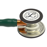 Littmann Cardiology IV Diagnostic Stethoscope, Hunter Green Tube, Orange Stem and Champagne Headset, 27 inch, 6206
