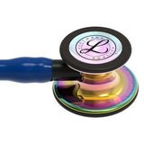 Littmann Stethoscope Cardiology IV: High Polish Rainbow-Finish Chestpiece,   Navy Tube,   Black Stem and Black Headset, 27 inch, 6242