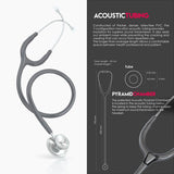 MDF Acoustica Lightweight Dual Head Stethoscope- Grey (MDF747XP12)