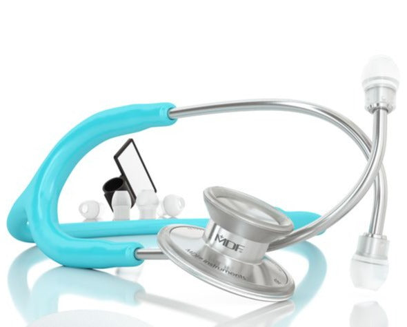 MDF Acoustica® Lightweight Stethoscope- Pastel Blue (MDF747XP03)