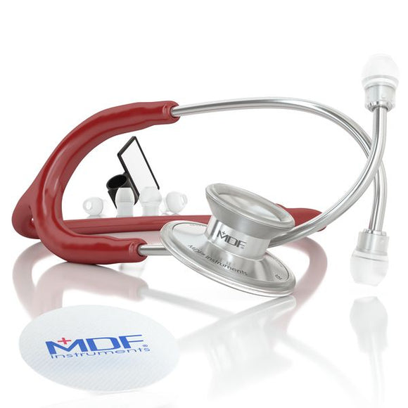 Buy MDF Acoustica Lightweight Dual Head Stethoscope- Burgundy (MDF747XP17)  Online - TenTabs