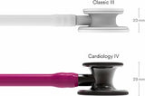 Littmann Cardiology IV: Smoke Finish Chest-Piece with Raspberry Tubing 6178