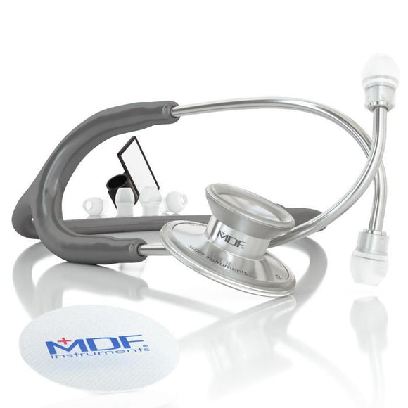 MDF Dual Head Pediatric Stethoscope- Grey (MDF747C12)