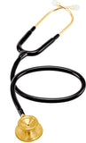 MDF Acoustica Lightweight Dual Head Stethoscope- Black and Gold (MDF747XPK11)