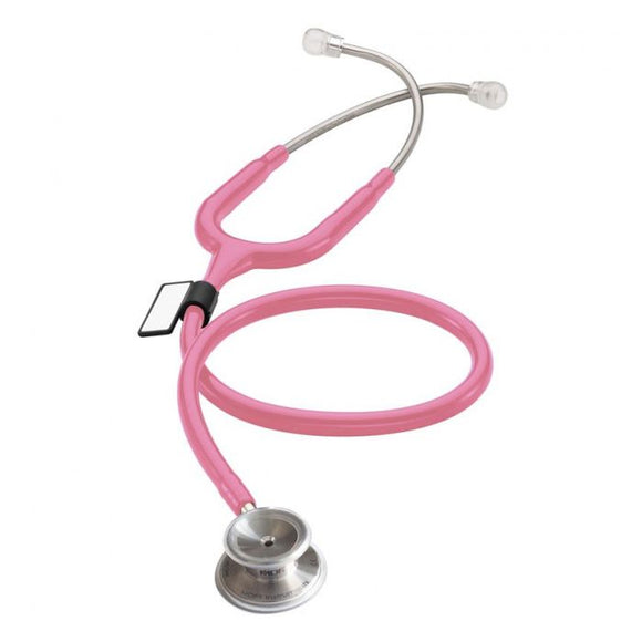 MDF MD One Stainless Steel Dual Head Stethoscope- Pink (Cosmo) (MDF77701)